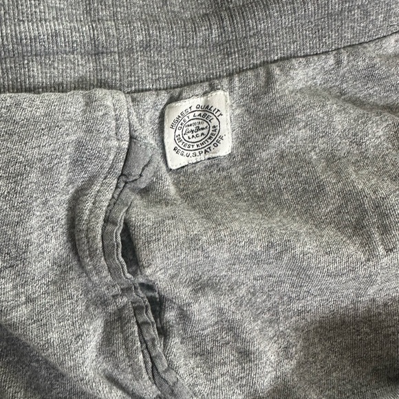 Lucky Brand grey jogger sweatpants
Men’s size large 
Some distressing and holes - Picture 7 of 8